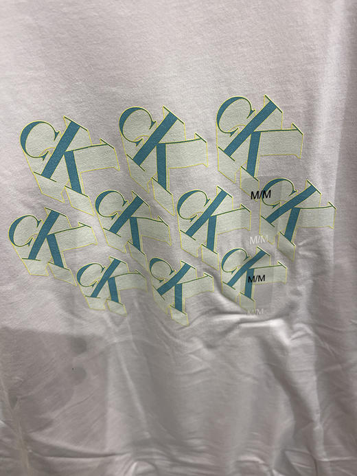 Calvin Klein/CK 男士夏季印花LOGO舒适休闲圆领短袖T恤 商品图3