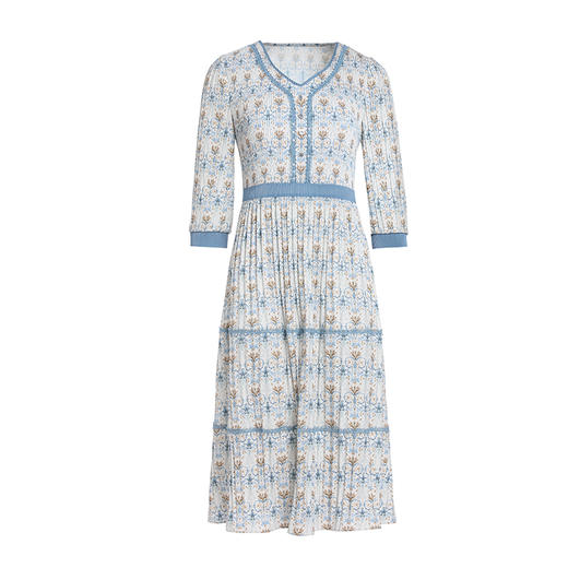 乔万尼连衣裙新款高级感压褶显瘦EM2E823 商品图4