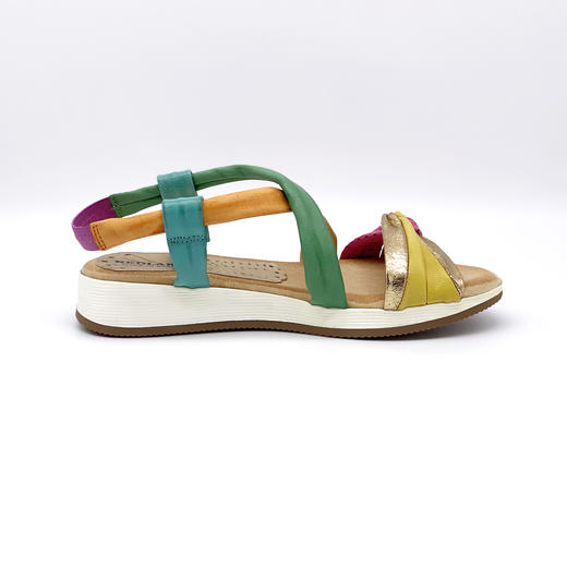 限时特价—西班牙原产时尚超舒适女士皮凉鞋 N601复古风格花色（超轻款） 商品图0