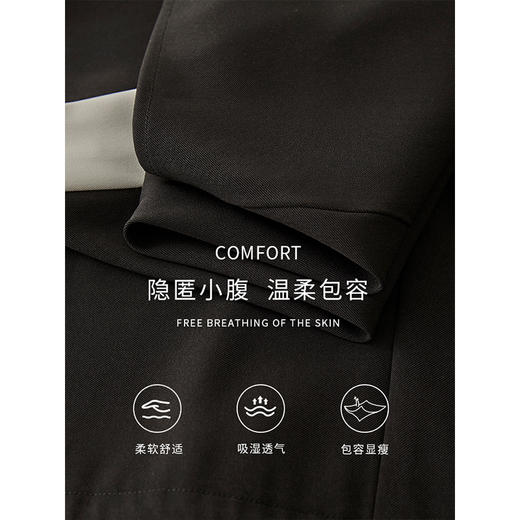 【年终特卖】熙世界休闲POLO领连衣裙2025秋季新款宽松时尚撞色拉链卫衣裙 商品图3