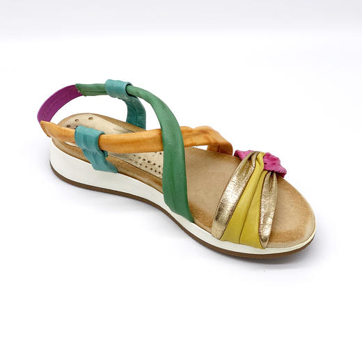 限时特价—西班牙原产时尚超舒适女士皮凉鞋 N601复古风格花色（超轻款） 商品图2