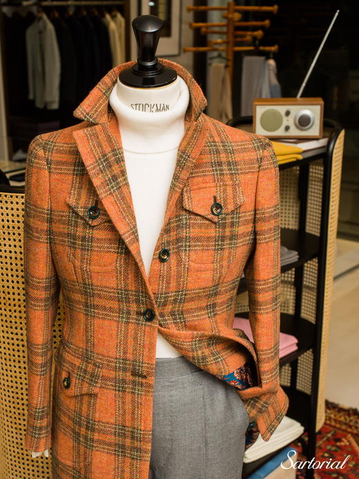 Sartoria Pirozzi Tweed Safari Jacket 商品图2