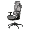 【家具】带脚托工作椅 OC707/OC708 网布/弹簧 灰色/黑色 商品缩略图1
