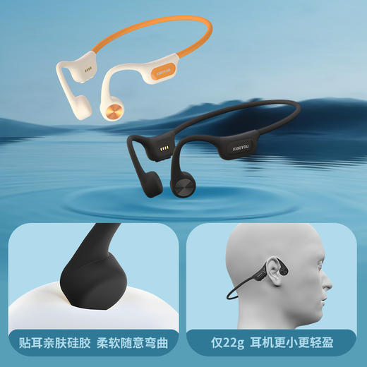 小幽 新款骨传导耳机X6PRO专业级防水32G内存蓝牙5.4跑步游泳骑行 商品图1