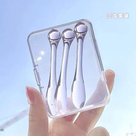 【3只装】眼霜按摩头化妆勺面霜挖勺美容棒眼部滚珠棒导入棒刮勺面部按摩棒