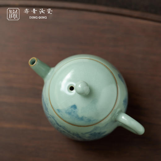 问鼎鼎青青花掇珠壶（山翁垂钓） 商品图2