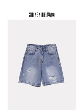 421533227破洞牛仔短裤