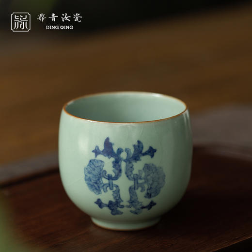 问鼎鼎青青花金钟杯（富贵同心） 商品图2