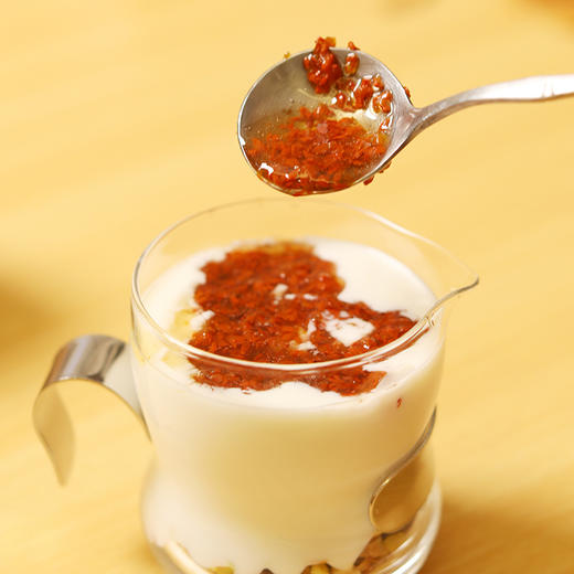 慢酿新桂180天【缸鸭狗糖桂花】含花量35% 满瓶桂花浓浓桂花香 150克/瓶 商品图4