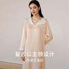 金三塔重磅22姆米真丝睡裙复古公主领轻奢长袖100%桑蚕丝家居服女  YSFEC303 商品缩略图1