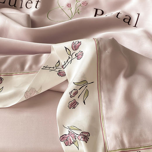 自然醒60支秘密花园奥地利天丝数码印花夏被四件套可水洗空调被冰丝滑夏被夏天被芯薄被子TD 商品图4