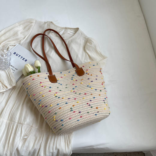 森系草编托特包，百搭时髦、通勤大容量【G】 商品图9