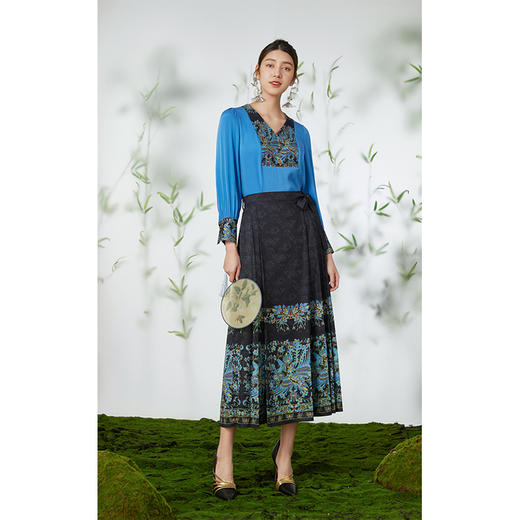 乔万尼重磅提花马面裙新中式设计高级感EM2D910 商品图1