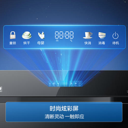 海尔（Haier）150L三门四抽大容量消毒 嵌入式 家用 母婴消毒柜 碗柜碗筷消毒 紫外线+光波巴氏纯物理消毒EB150 商品图1