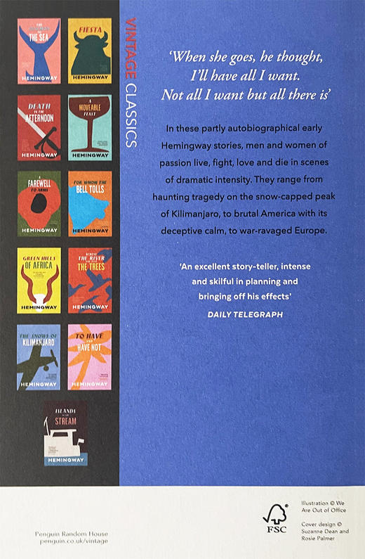 乞力马扎罗的雪 英文原版 The Snows Of Kilimanjaro 海明威短篇小说集 英文版进口原版英语书籍 商品图2