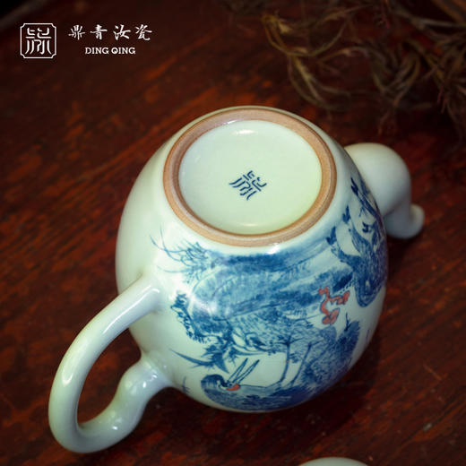 问鼎鼎青青花美人肩壶（盛世平安）（缺货） 商品图3