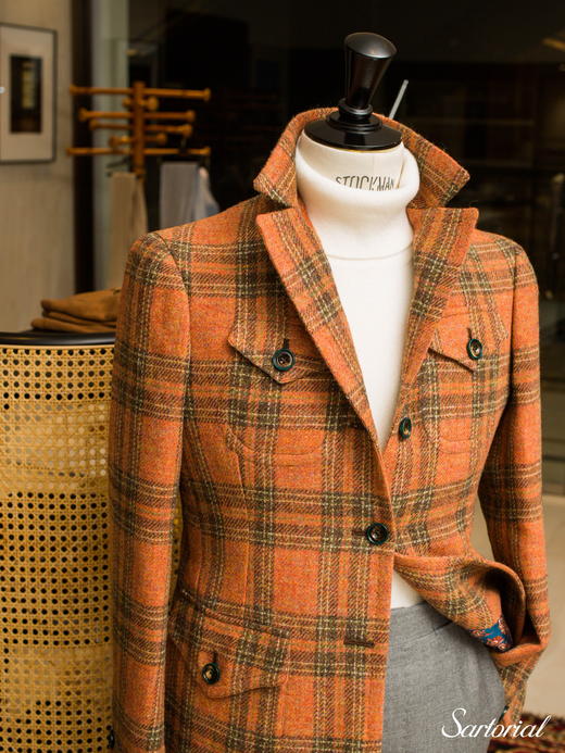 Sartoria Pirozzi Tweed Safari Jacket 商品图5