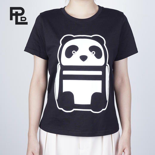 保兰德PLD友谊使者2024新款大熊猫女T恤可爱时尚 商品图0