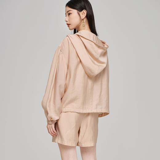 芳外【莱赛尔连帽防晒卫衣套装】春夏轻薄防晒空调休闲女式套装 商品图4