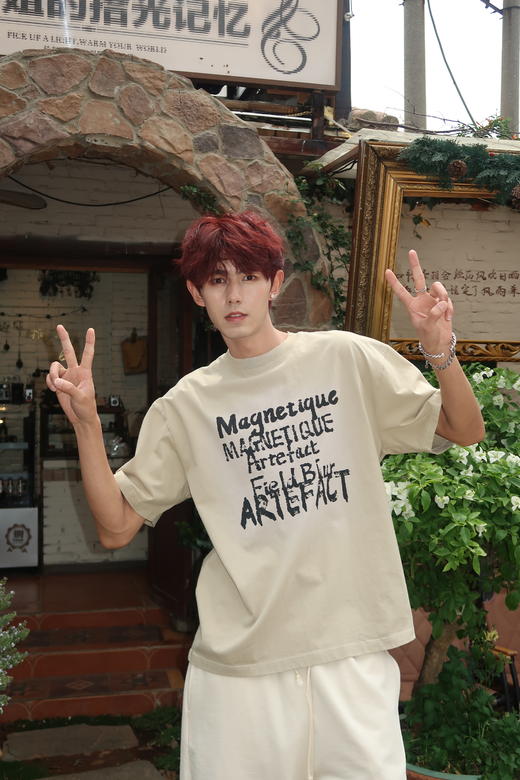 W426012097字母涂鸦短袖T恤 商品图2