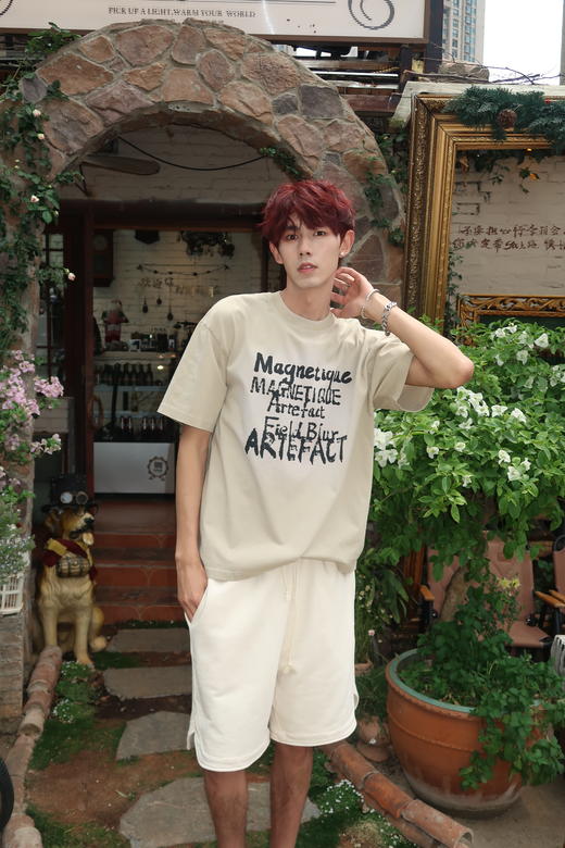 W426012097字母涂鸦短袖T恤 商品图4