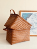 🎐【纯手工仿藤编】出欧美大容量复古编织收纳篮2个装 S5665 商品缩略图3