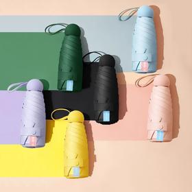 🔥🔥【6K黑胶晴雨两用胶囊伞】✅UPF50+，紫外线阻隔率≥99%🍒 ✅加厚黑漆钢合金伞骨，💕💕抗8级大风 ✅