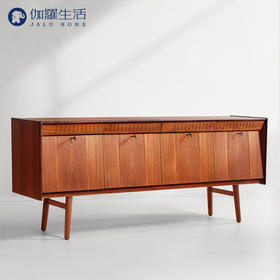 伽罗 JALO MCM风格柚木K字边柜-第二代