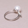 美裕 925银淡水珍珠戒指 开口戒 9-10mm108489W 商品缩略图6