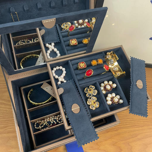 订购8周到｜LE TANNEUR-MEDIUM-中号 珠宝盒（灰褐色）［法国设计师］ 商品图8