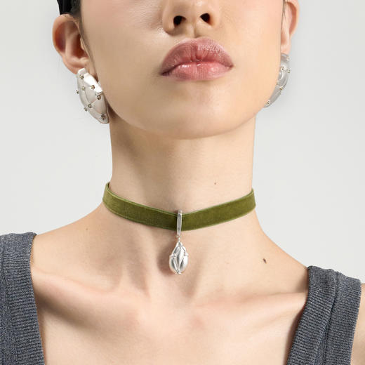 lost in echo2024秋季新款原创复古枕头吊坠丝绒chocker项链女 商品图2