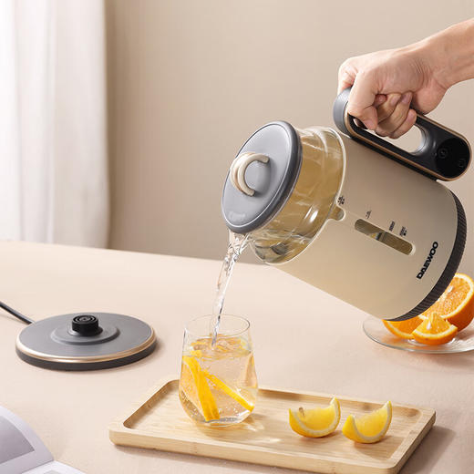 大宇（DAEWOO）电热水壶家用1.5L容量可视温度多段控温烧水壶 DYSH-80Q15（科洛白）1.5L 商品图6