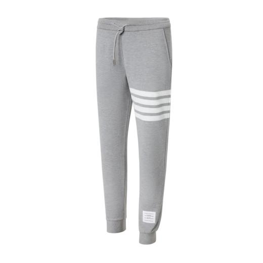 THOM BROWNE 汤姆·布朗 女士系带四条纹束脚运动长裤卫裤 灰色 FJQ069A 08138 055 商品图0