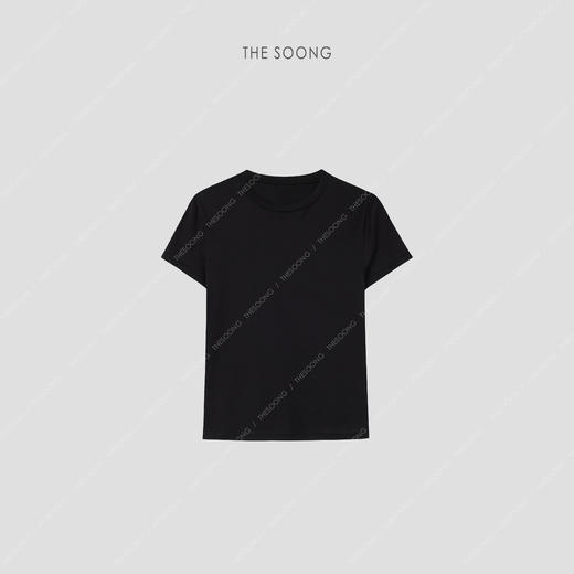 THESOONG|“衣橱必备”典藏加倍升级100%匹马棉圆领短袖T恤HWTX3829 商品图2