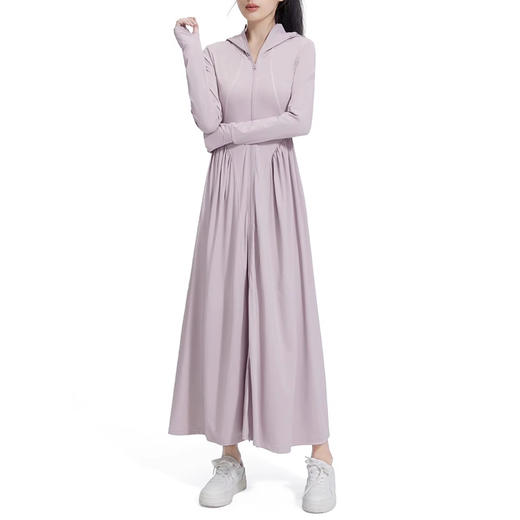 裁缝学苑AS297凉感防晒裙纸样女装长款夏季全身防晒衣连帽连衣裙图纸 商品图2