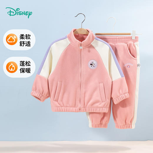 迪士尼冬季摇粒绒女童外套套装ZD3DT003 商品图3