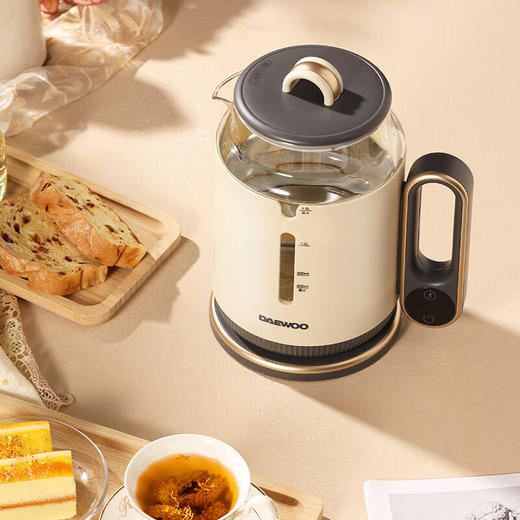 大宇（DAEWOO）电热水壶家用1.5L容量可视温度多段控温烧水壶 DYSH-80Q15（科洛白）1.5L 商品图5