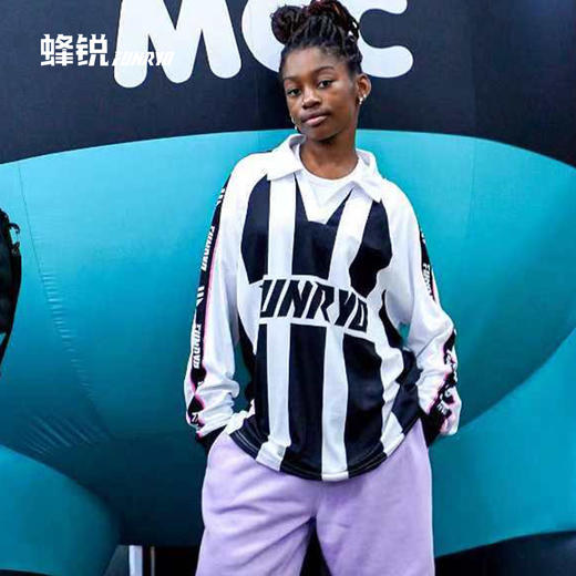 蜂锐复古球衣高级定制翻领长袖 商品图0