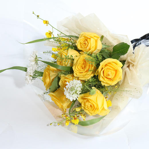 相思 · 9朵黄玫瑰花束 商品图4
