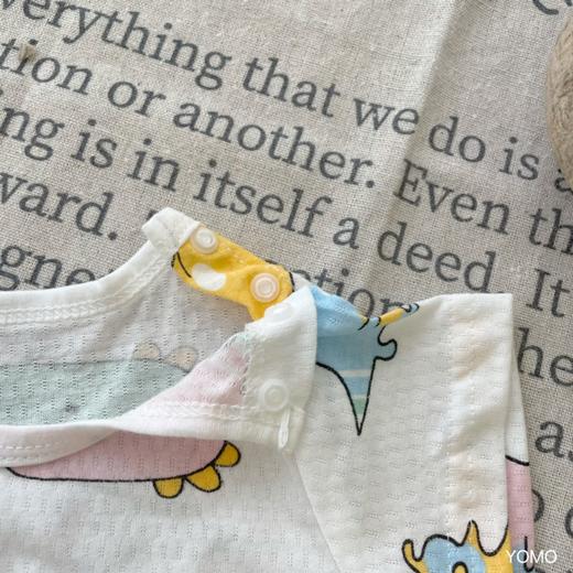 【清仓 36.9 /3件】 英氏代工厂A类婴幼儿轻薄卡通网眼纯棉包屁衣三角哈衣连体衣 商品图12