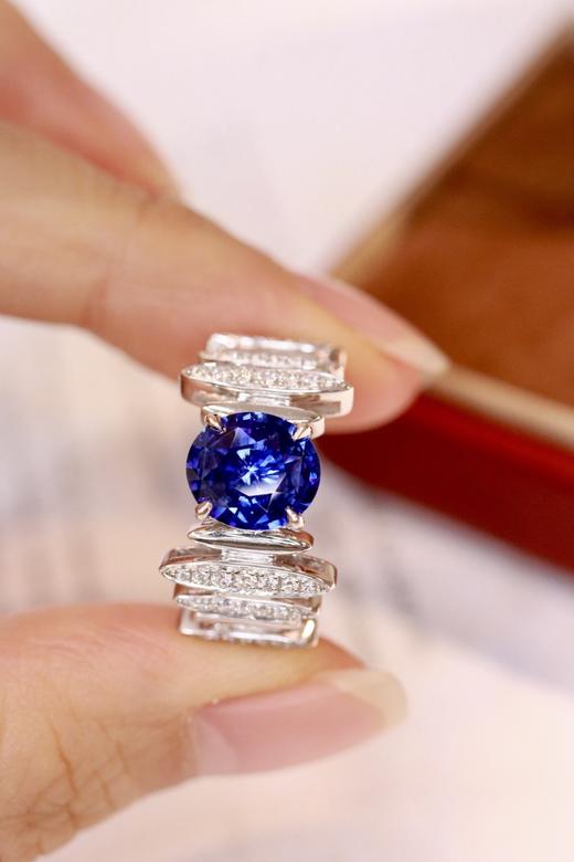 2.0ct 蓝宝石戒指 商品图0