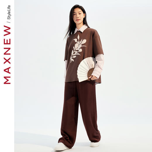 【T恤】国风植绒短袖T恤1N3221201 商品图3