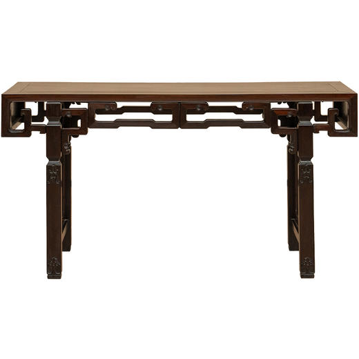 清 红木独板拐子纹平头案 商品图5