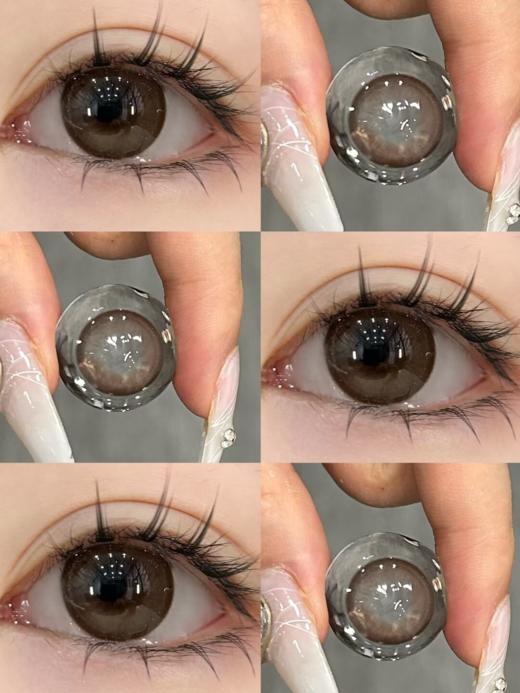 Jellydoll 月抛 波光粼粼/一缕晚霞/蓝莓奶冻 14.2mm 黑灰/棕巧/蓝紫 拍下即为一副两片 商品图5