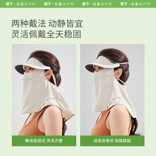 蕉下帽檐款护颈防晒面罩AL34124 商品图4