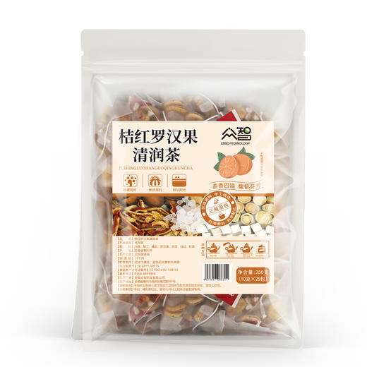 桔红罗汉果青清润茶10g*50包 商品图4