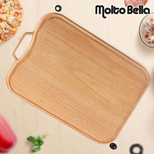 🎁乐美雅不锈钢柄带槽砧板40*28*2cm 商品图0