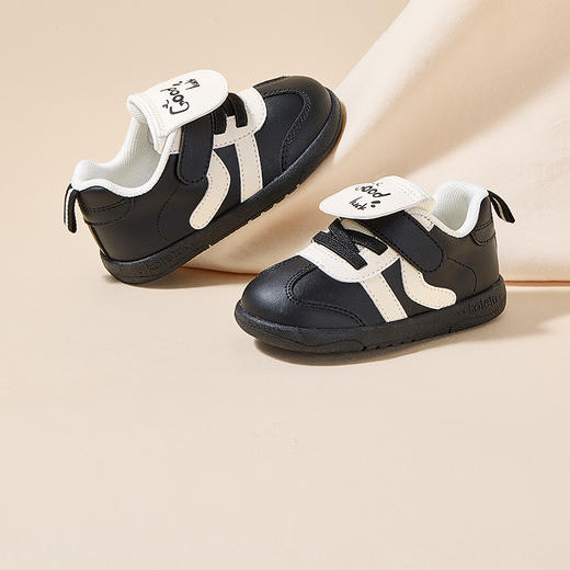 卡特兔儿童学步鞋2024秋季小白鞋婴儿鞋子幼儿园室内鞋宝宝鞋 商品图1