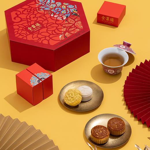 全聚德月饼礼盒 国粹灵韵 礼盒月饼 760克-和平门 商品图1