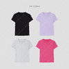 THESOONG|“衣橱必备”典藏加倍升级100%匹马棉圆领短袖T恤HWTX3829 商品缩略图1